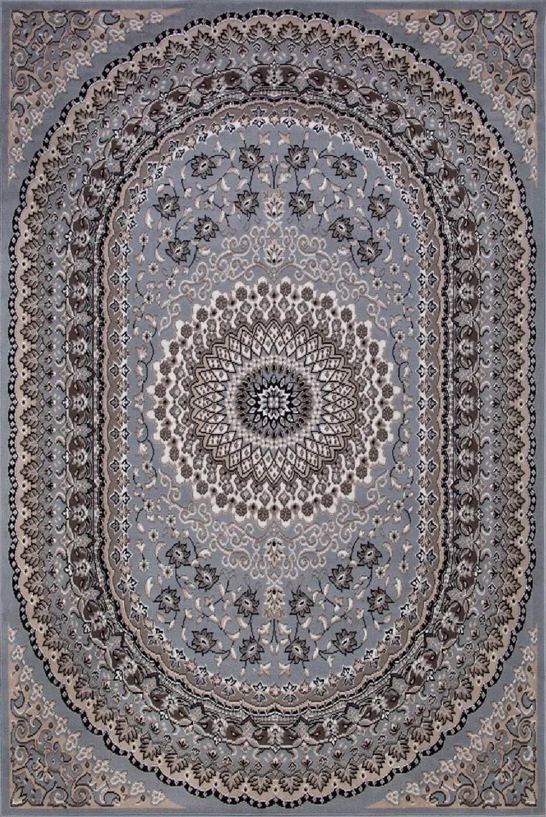 Ковер MERINOS SIERRA D504 BLUE-BROWN 2 4x5м